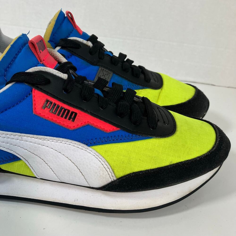 Puma Mens Sz 8.5 Future Rider Play On Colorful Retro Sneakers Mesh Suede - Picture 10 of 16